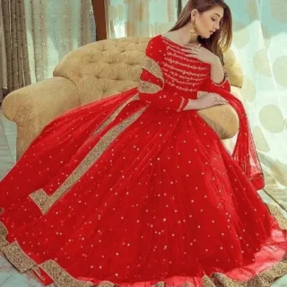3 Pcs Women's Stitched Chiffon Embroidered Maxi Suit