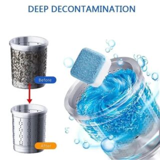 12 Pcs Affordable Washing Machine Cleaning Tablets – Compact And Easy To Use